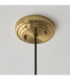 Evora Globe Pendant Light Brushed Aged Brass Opal Ribbed Glass-8