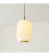 Evora Globe Pendant Light Brushed Aged Brass Opal Ribbed Glass-3