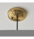 Evora Globe Pendant Light Brushed Aged Brass Opal Ribbed Glass-7