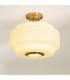Evora Globe Ceiling Light Brushed Aged Brass Opal Ribbed Glass-3