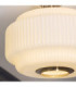 Evora Globe Ceiling Light Brushed Aged Brass Opal Ribbed Glass-4