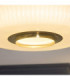 Evora Globe Ceiling Light Brushed Aged Brass Opal Ribbed Glass-5