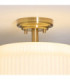 Evora Globe Ceiling Light Brushed Aged Brass Opal Ribbed Glass-6