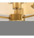 Highclere Cylindrical Ceiling Light Vintage Brass Natural Linen-6