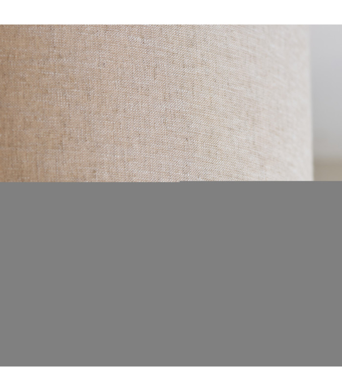 Highclere Cylindrical Ceiling Light Vintage Brass Natural Linen-7