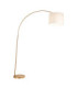 Carlson XL Arc Floor Lamp Warm Brass Natural-1