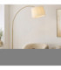 Carlson XL Arc Floor Lamp Warm Brass Natural-2