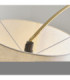 Carlson XL Arc Floor Lamp Warm Brass Natural-7