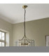 Antalya Lanterns Pendant Light Antique Brass With Clear Glass-3