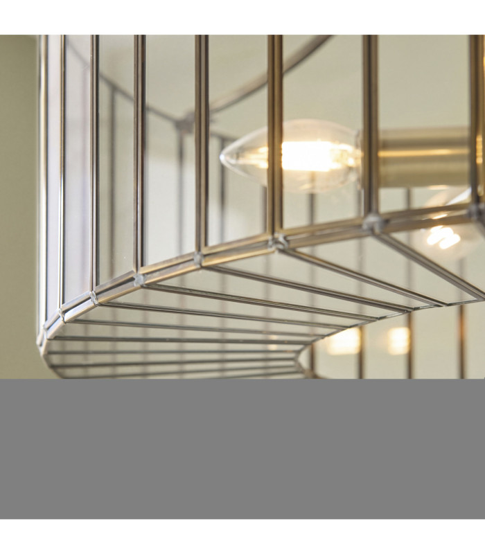 Antalya Lanterns Pendant Light Antique Brass With Clear Glass-7