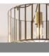 Antalya Cylindrical Ceiling Light Antique Brass With Clear Glass-5
