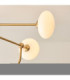 Ottowa Multi Arm Pendant Light Brushed Aged Brass Opal Glass-6