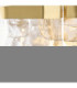 Ancara Pendant Light Brushed Aged Brass Clear Handmade Textured Glass-5