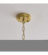 Ancara Pendant Light Brushed Aged Brass Clear Handmade Textured Glass-7
