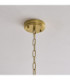 Ancara Pendant Light Brushed Aged Brass Champagne Handmade Textured Glass-7
