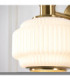 Evora Globe Wall Lights Brushed Aged Brass Opal Ribbed Glass-8