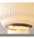 Evora Multi Arm Semi Flush Ceiling Light Brushed Aged Brass Opal Ribbed Glass-6