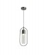 Ceiling Pendant, 1 x 7W LED, 4000K, 790lm, Satin Nickel, Clear - 1