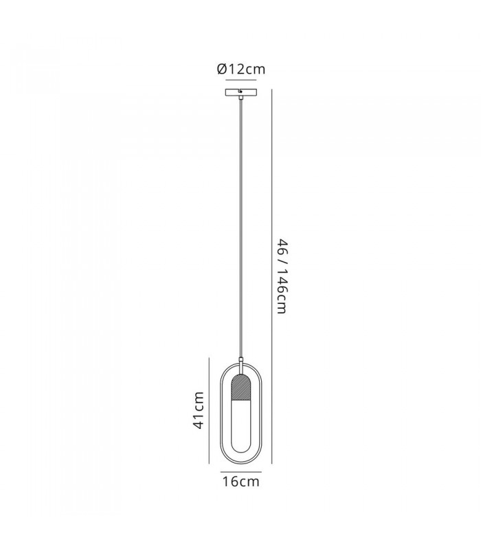 Ceiling Pendant, 1 x 7W LED, 4000K, 790lm, Satin Nickel, Clear - 2