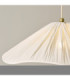 Isabella Grand Dome Pendant Light Brushed Aged Brass Vintage White-4