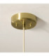 Isabella Grand Dome Pendant Light Brushed Aged Brass Vintage White-7