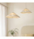 Isabella Grand Dome Pendant Light Brushed Aged Brass Vintage White-8
