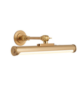 Kas Rechargeable Picture Light Warm Brass Frosted Pc-1