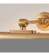 Kas Rechargeable Picture Light Warm Brass Frosted Pc-6