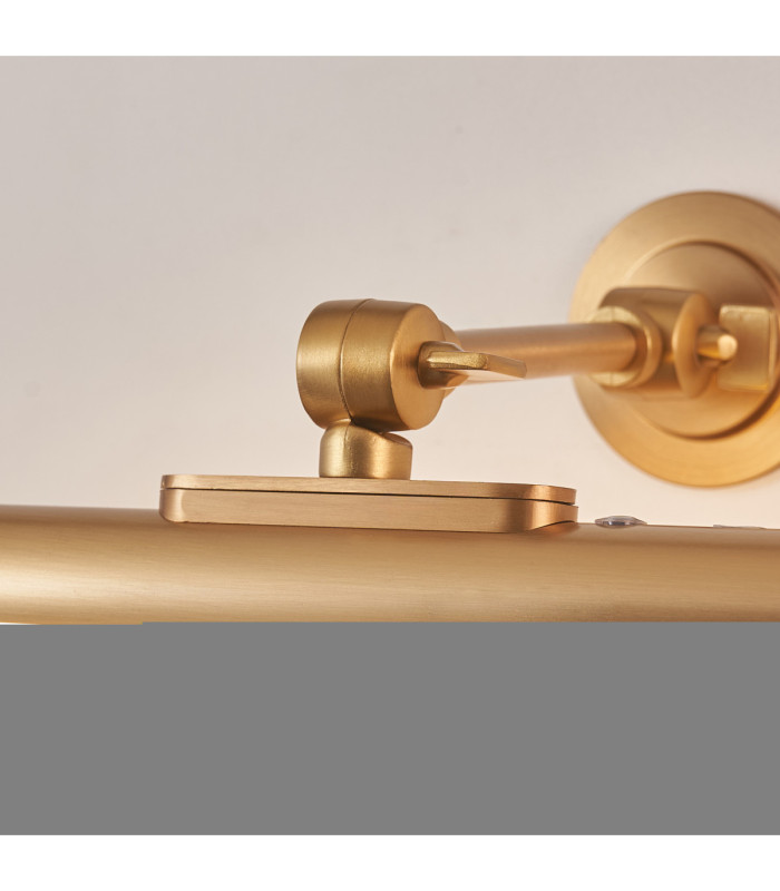 Kas Rechargeable Picture Light Warm Brass Frosted Pc-6