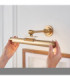 Kas Rechargeable Picture Light Warm Brass Frosted Pc-8