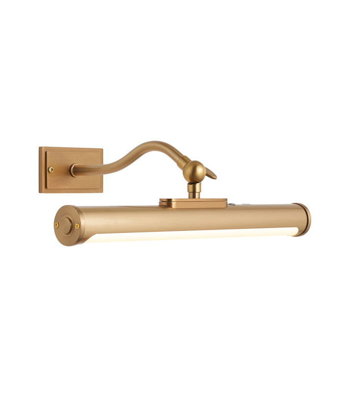 Maris Rechargeable Picture Light Warm Brass Frosted Pc-1
