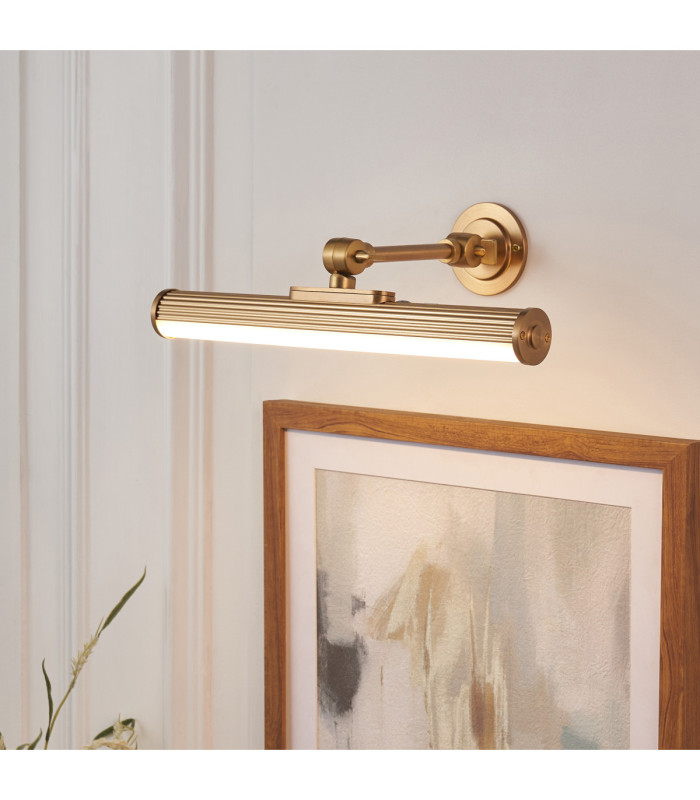 Cirali Rechargeable Picture Light Warm Brass Frosted Pc-3