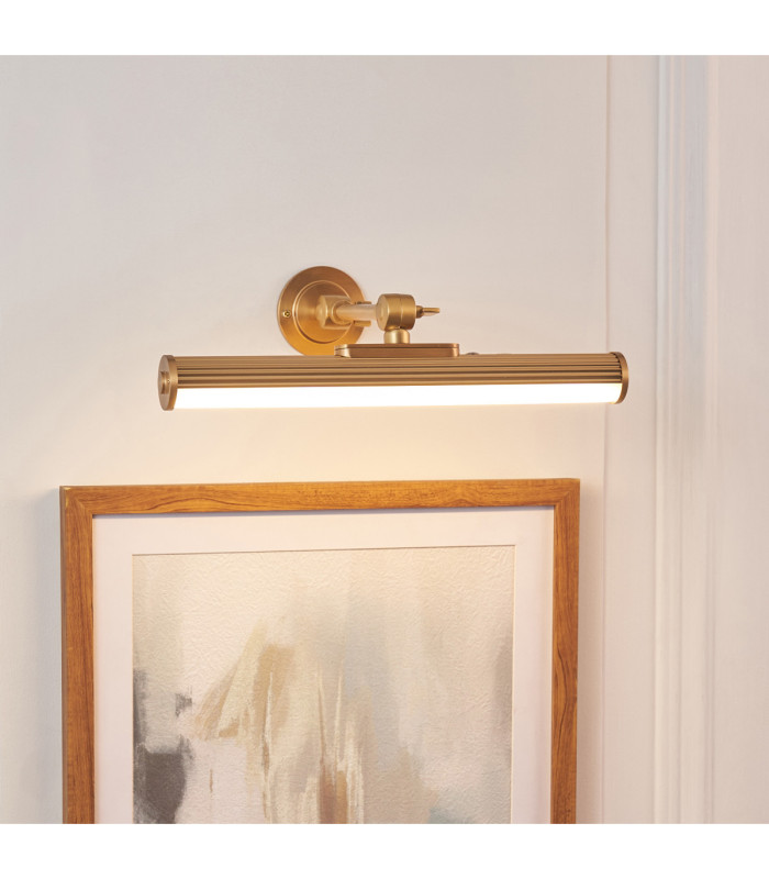 Cirali Rechargeable Picture Light Warm Brass Frosted Pc-4