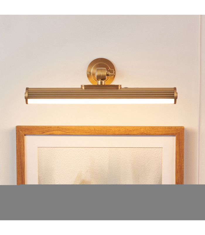 Cirali Rechargeable Picture Light Warm Brass Frosted Pc-5