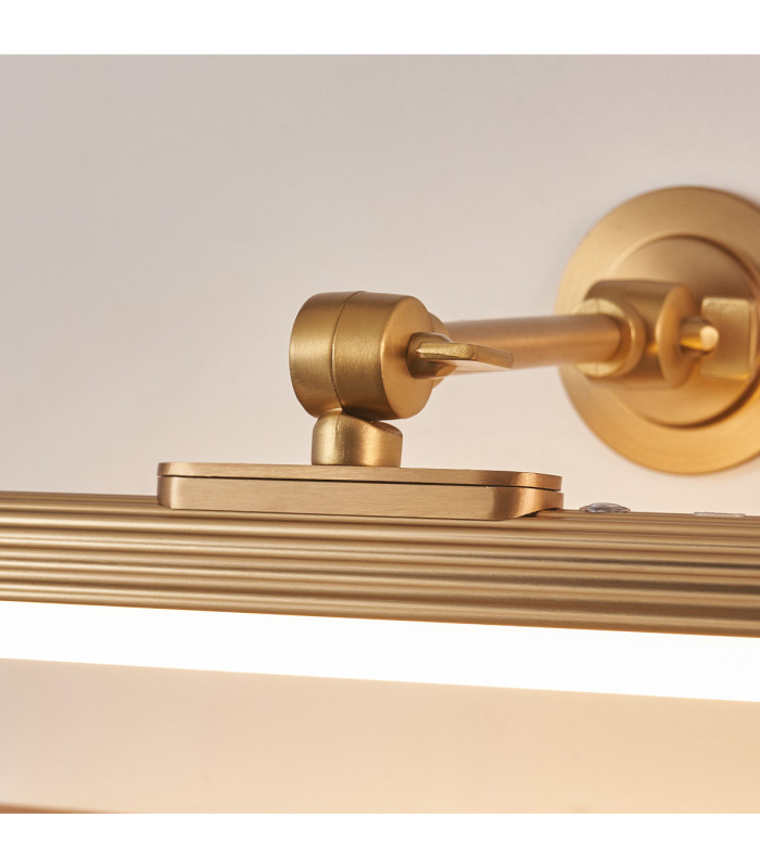 Cirali Rechargeable Picture Light Warm Brass Frosted Pc-6