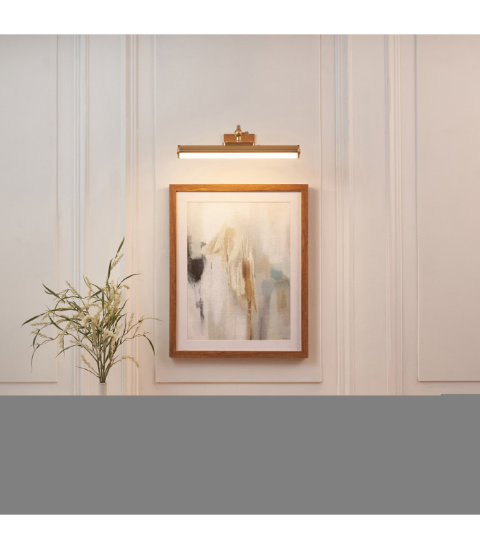 Kindos Rechargeable Picture Light Warm Brass Frosted Pc-2