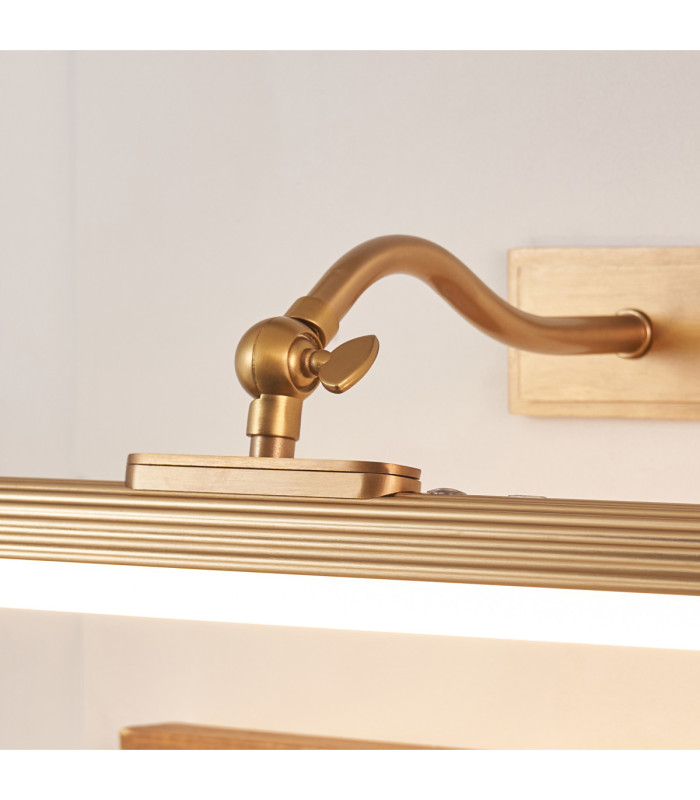 Kindos Rechargeable Picture Light Warm Brass Frosted Pc-6