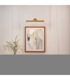 Dalyan Rechargeable Picture Light Warm Brass Frosted Pc-2