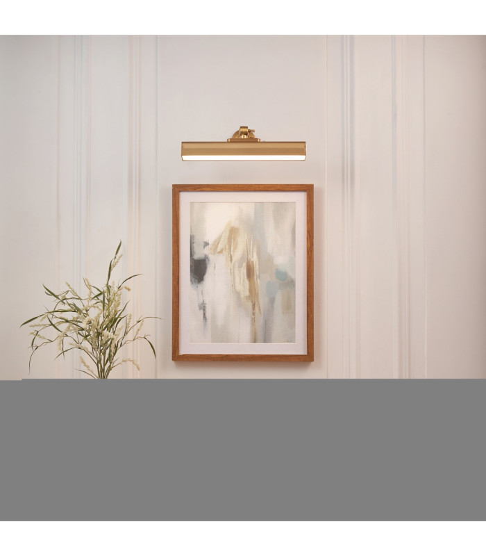 Dalyan Rechargeable Picture Light Warm Brass Frosted Pc-2