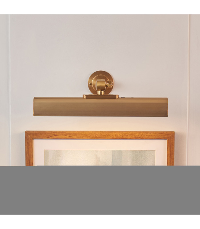 Dalyan Rechargeable Picture Light Warm Brass Frosted Pc-3