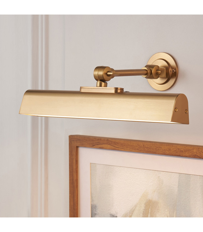 Dalyan Rechargeable Picture Light Warm Brass Frosted Pc-5