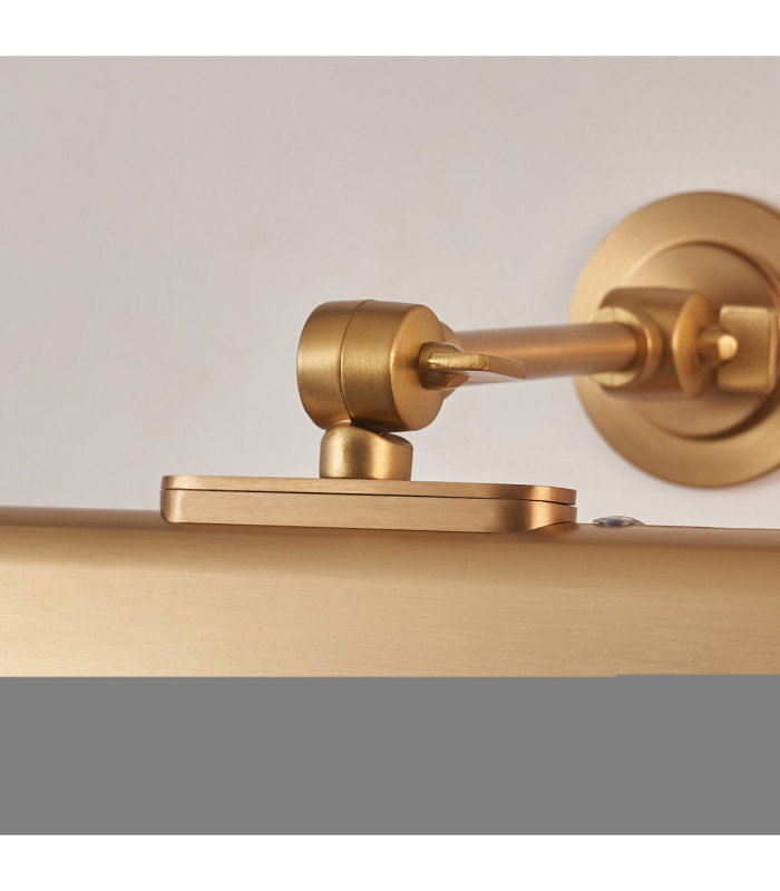 Dalyan Rechargeable Picture Light Warm Brass Frosted Pc-9