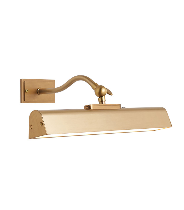 Lasos Rechargeable Picture Light Warm Brass Frosted Pc-1