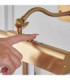 Lasos Rechargeable Picture Light Warm Brass Frosted Pc-6