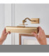Lasos Rechargeable Picture Light Warm Brass Frosted Pc-9