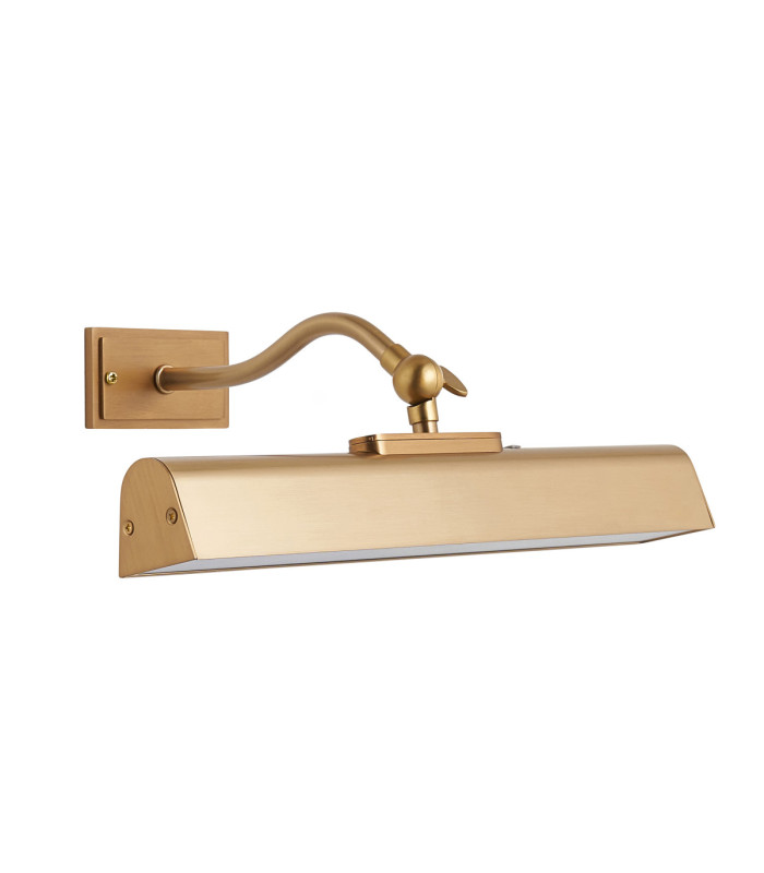 Lasos Rechargeable Picture Light Warm Brass Frosted Pc-10