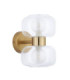 Rossano Up & Down Wall Lamp Warm Brass Clear/Frosted Glass-8