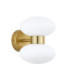 Rossano Up & Down Wall Lamp Warm Brass Opal Glass-8