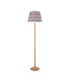 Twist & ZigZag 40cm Floor Lamp Oak Resin Pearl Grey-1