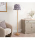 Twist & ZigZag 40cm Floor Lamp Oak Resin Pearl Grey-3